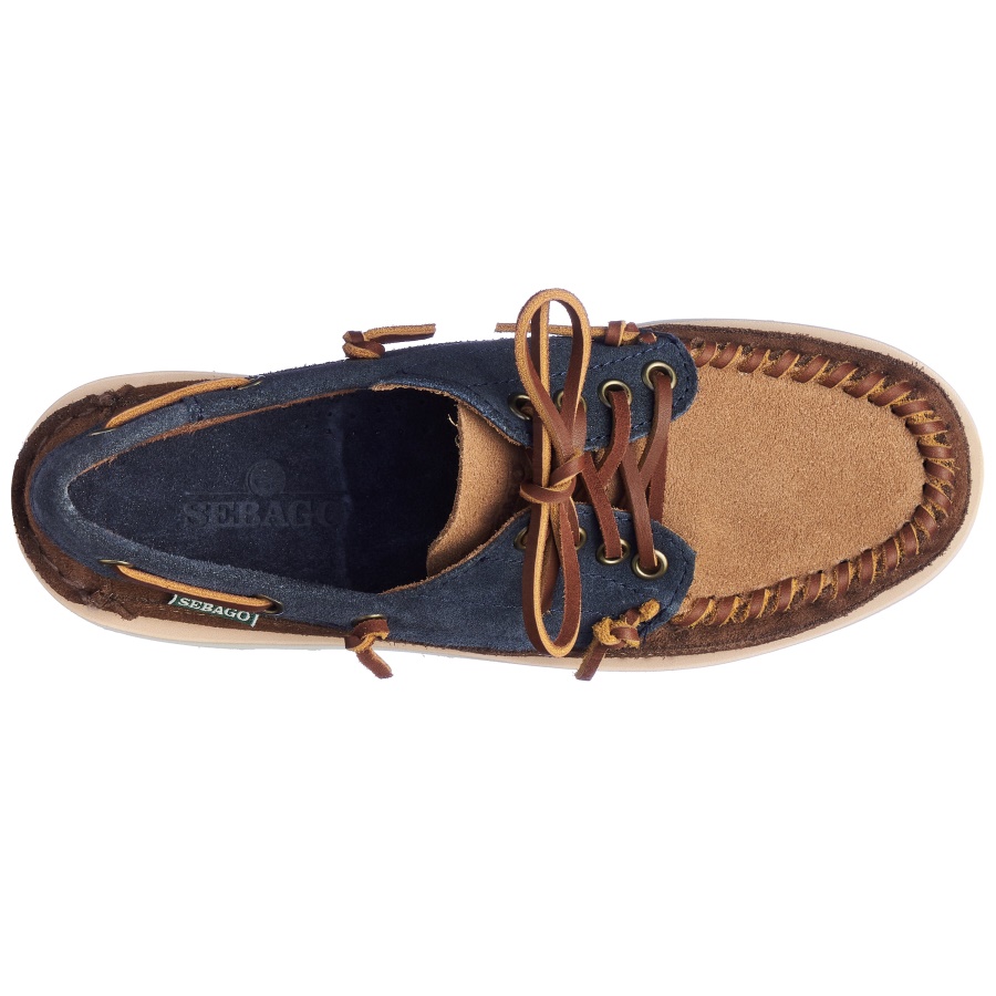 Cayuga Dames-marineblauw & Cognac & Donkerbruin Sebago Nederland