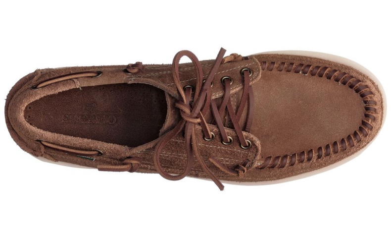 Beige Camel Sebago Nederland Keuka Suede Moccasin