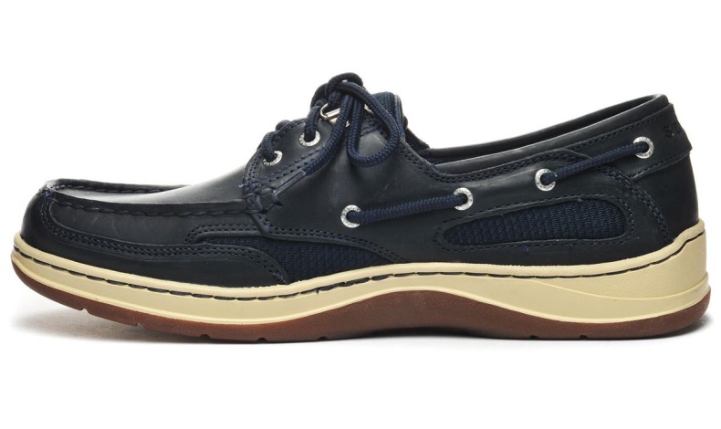 Blauwe Sebago Nederland Clovehitch Gewaxte Leren Bootschoen