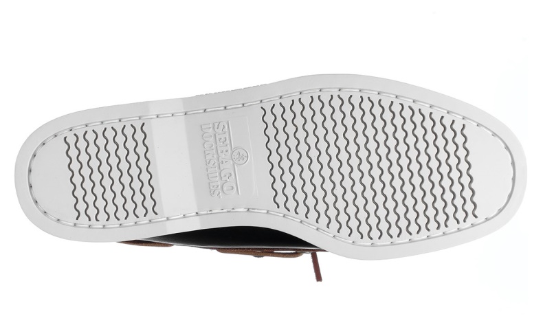 Bruin-zwart Sebago Nederland Portland Lea Wax Leer