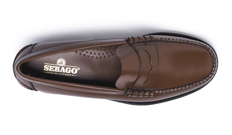 Klassieke Dan Leren Loafer Sebago Nederland Bruin