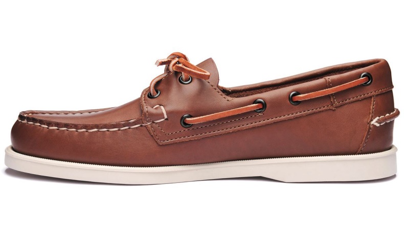 Dockside Portland Leren Bootschoen Sebago Nederland Bruin