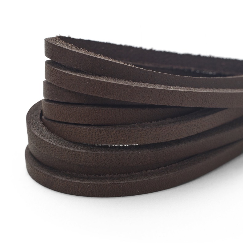 Schoenveters Van Ongelooide Huid Bruin Dk Bruin Sebago Nederland