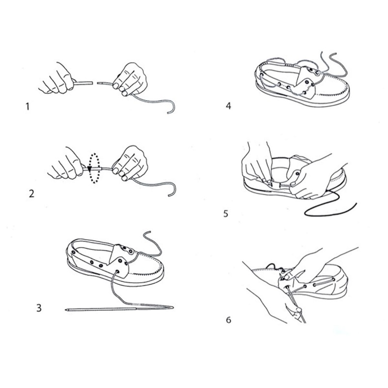 Schoenveters Van Ongelooide Huid Bruin Dk Bruin Sebago Nederland