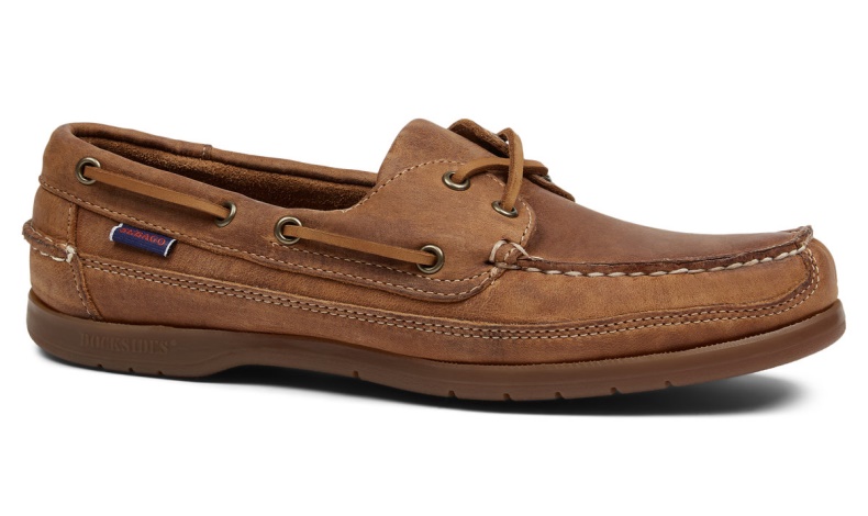 Schoener Vintage Leren Bootschoen Bruin Tan Sebago Nederland
