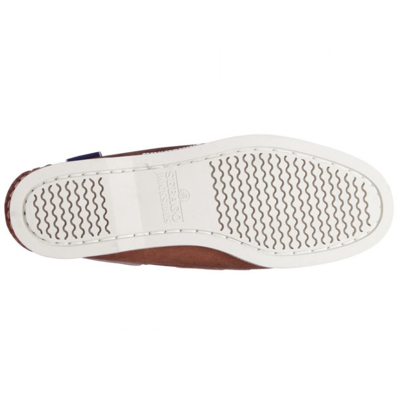 Sebago Nederland Bruin Tan Dockside Portland Leren Bootschoen