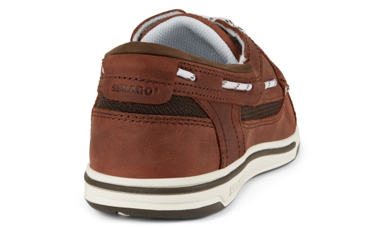 Triton Leren Bootschoen Sebago Nederland Bruin-dk Bruin