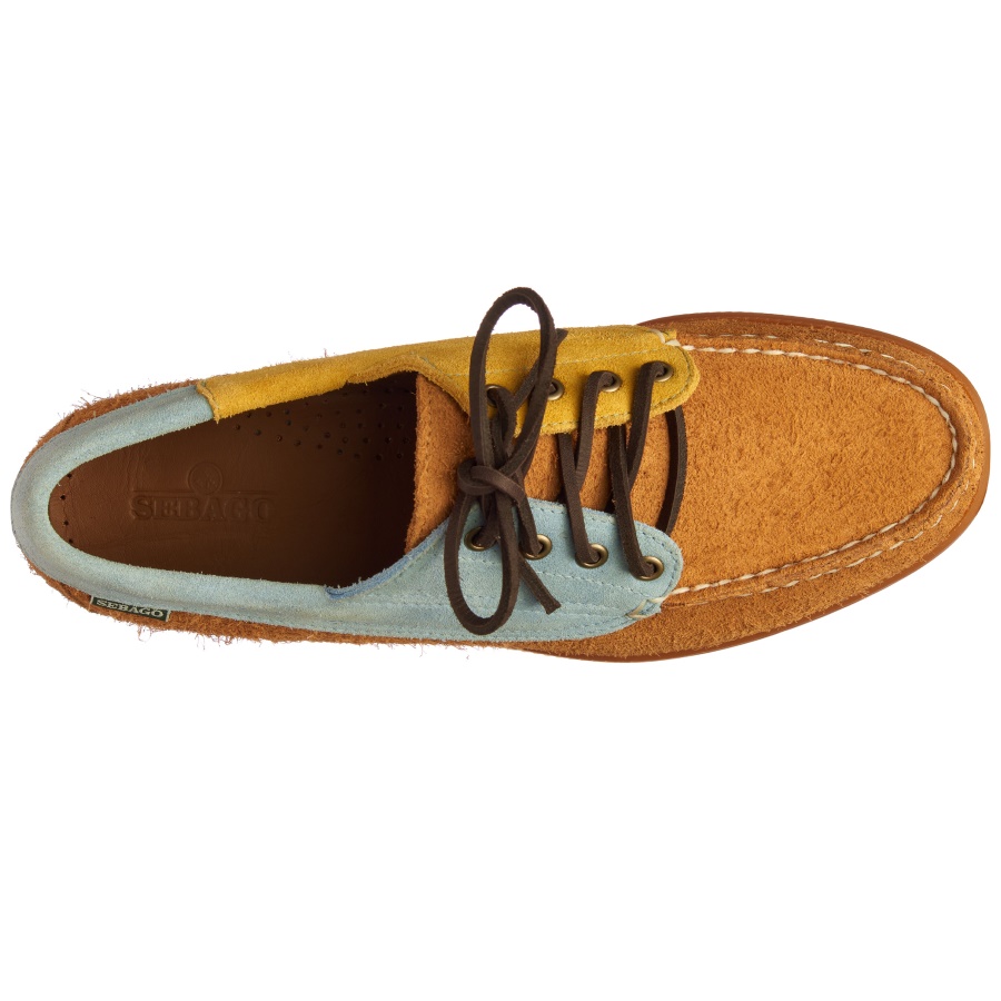 Sebago Nederland Ashkook Jib-Tan & Lichtblauw & Mimosa