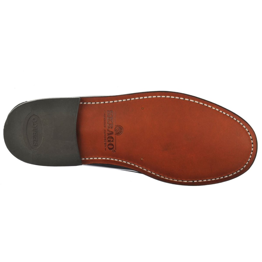 Sebago Nederland Classic Dan Tag Woman-black & White Penny