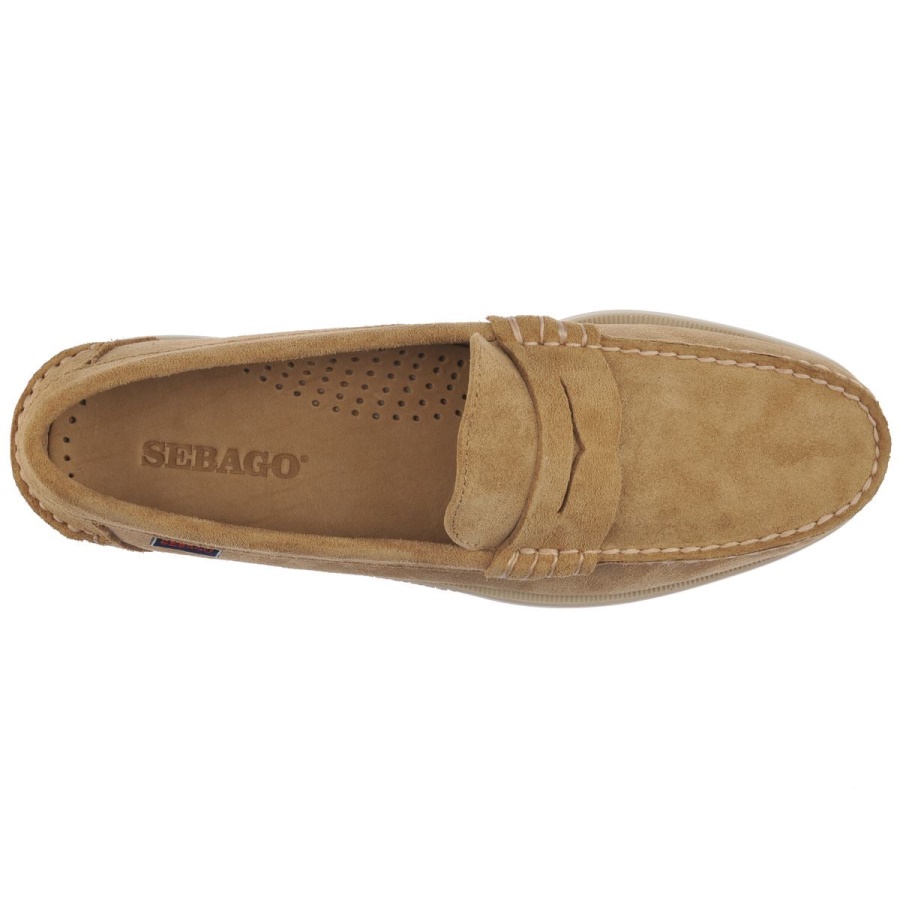 Sebago Nederland Dan Boat Roughout-camel