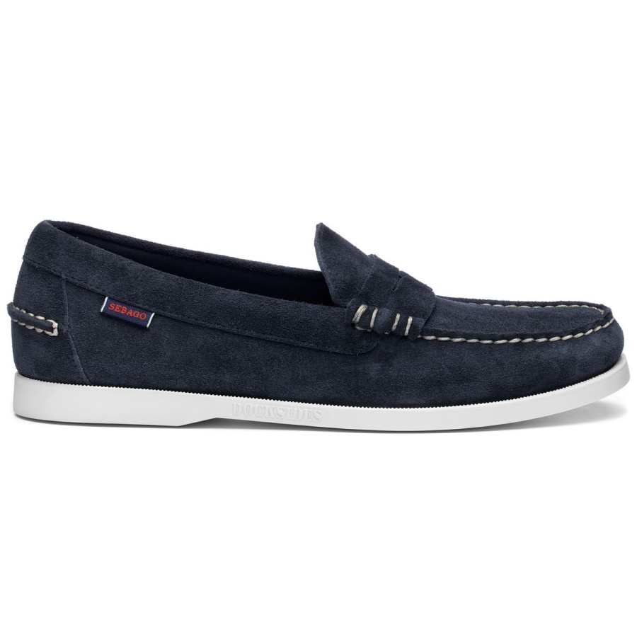 Sebago Nederland Dan Boat Roughout-marineblauw