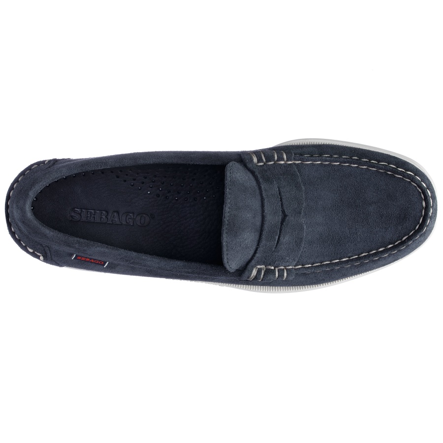 Sebago Nederland Dan Boat Roughout-marineblauw