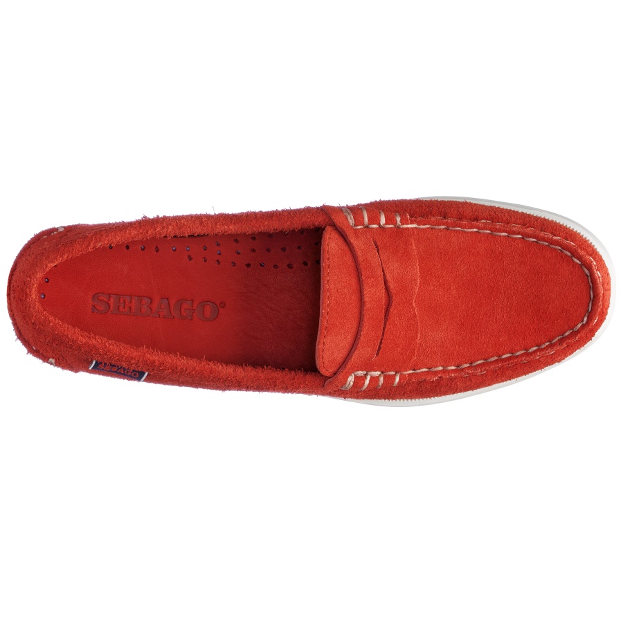 Sebago Nederland Dan Boat Roughout Woman-red