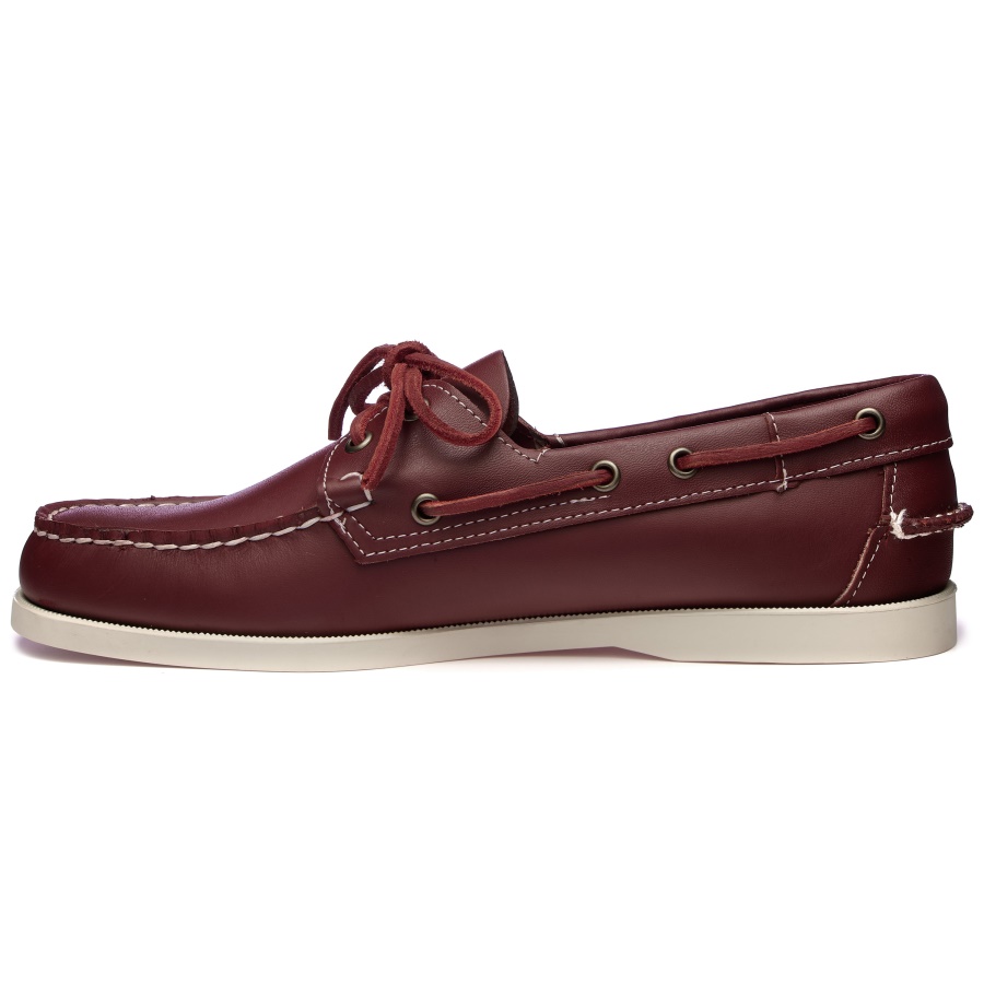Sebago Nederland Docksides Portland-donkerrood