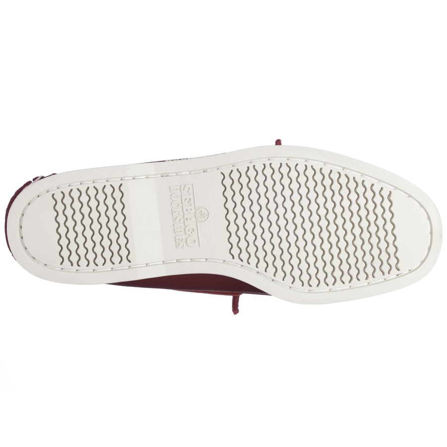 Sebago Nederland Docksides Portland-donkerrood