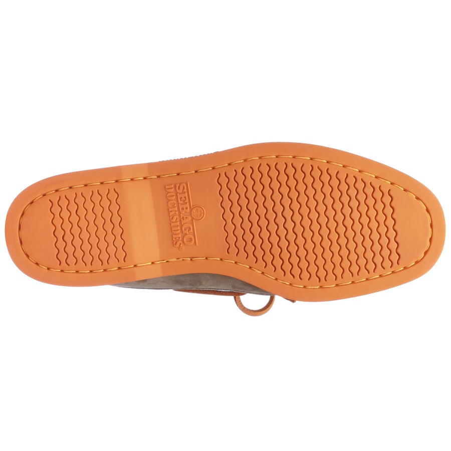 Sebago Nederland Docksides Portland Nubuk-taupe & Oranje