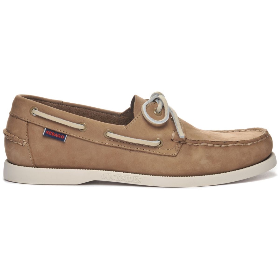 Sebago Nederland Docksides Portland Nubuk-taupe