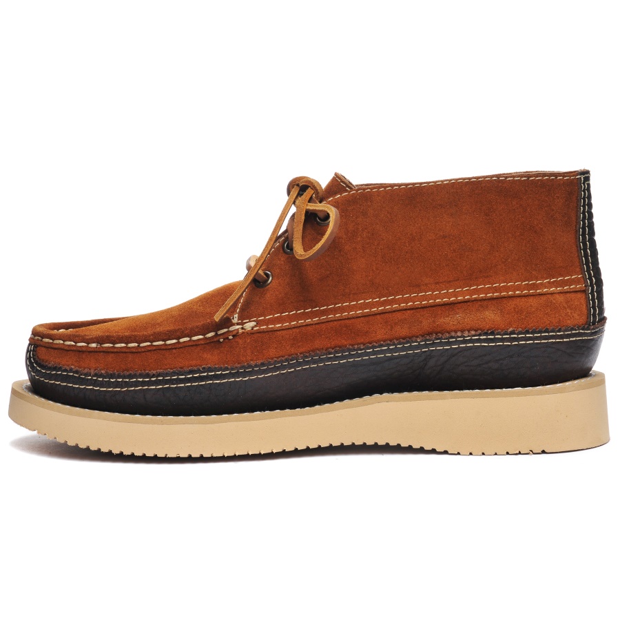 Sebago Nederlandse Miwak Suède Kano Moc-Cognac & Donkerbruin