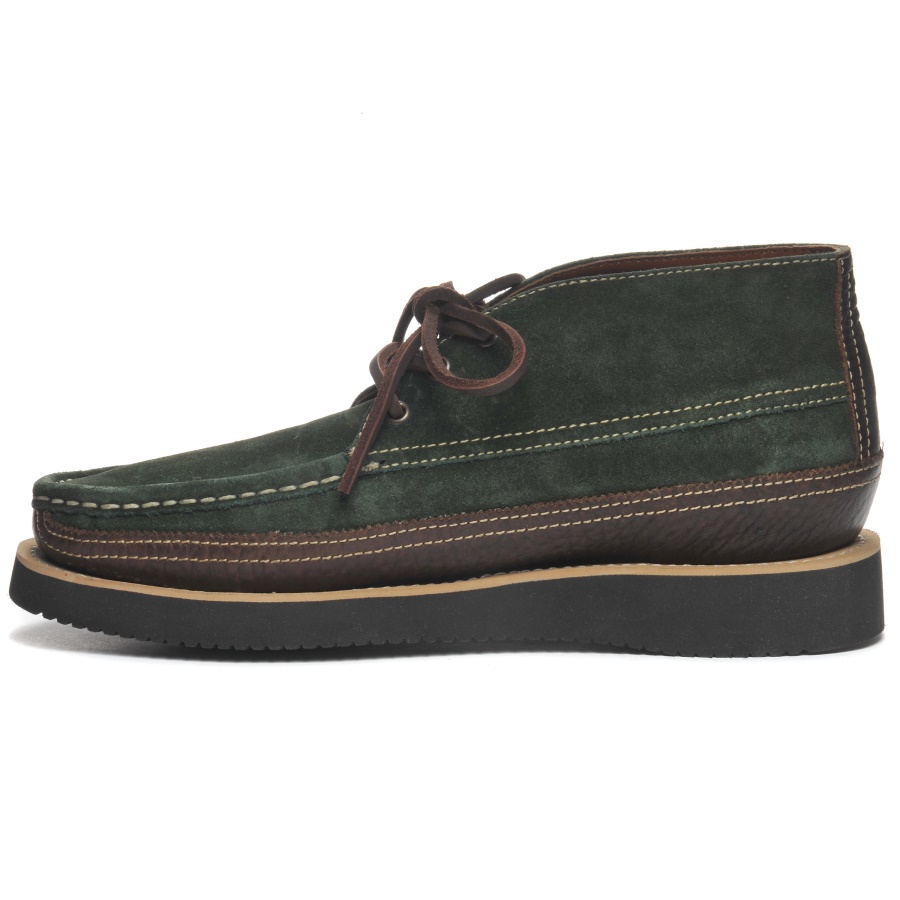 Sebago Nederland Miwak Suède Kano Moc-donkerbruin & Bosgroen