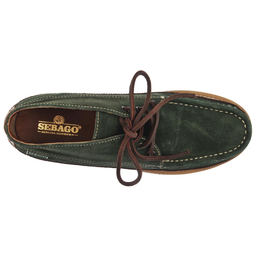 Sebago Nederland Miwak Suède Kano Moc-donkerbruin & Bosgroen