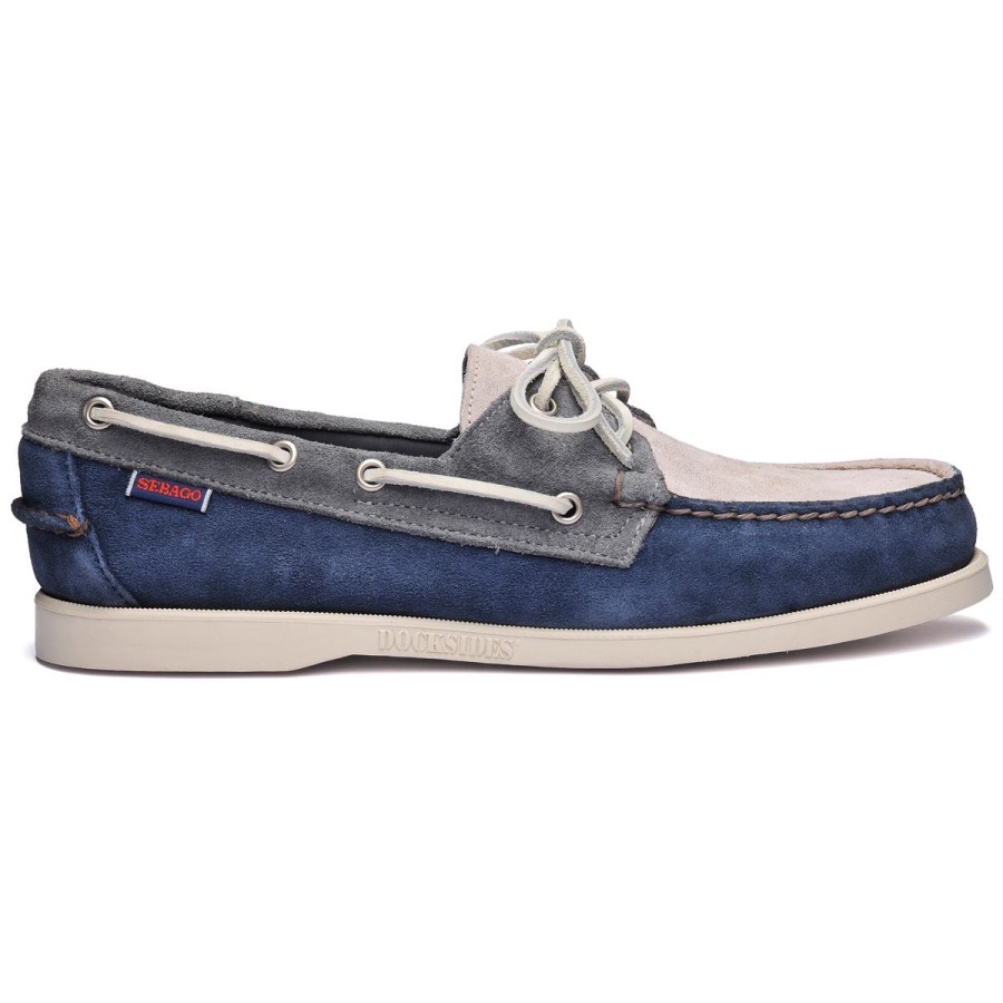 Sebago Nederland Portland Fok-navy & Donkergrijs & Leisteen