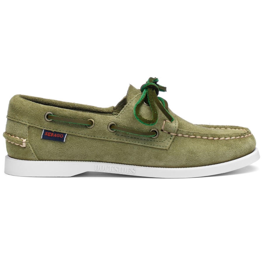 Sebago Nederland Portland Roughout Woman-forest Green