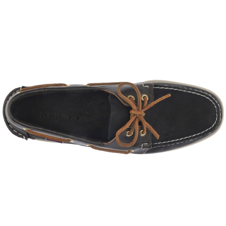 Sebago Nederland Portland Spinnaker Nbk Fgl-zwart & Donkerbruin