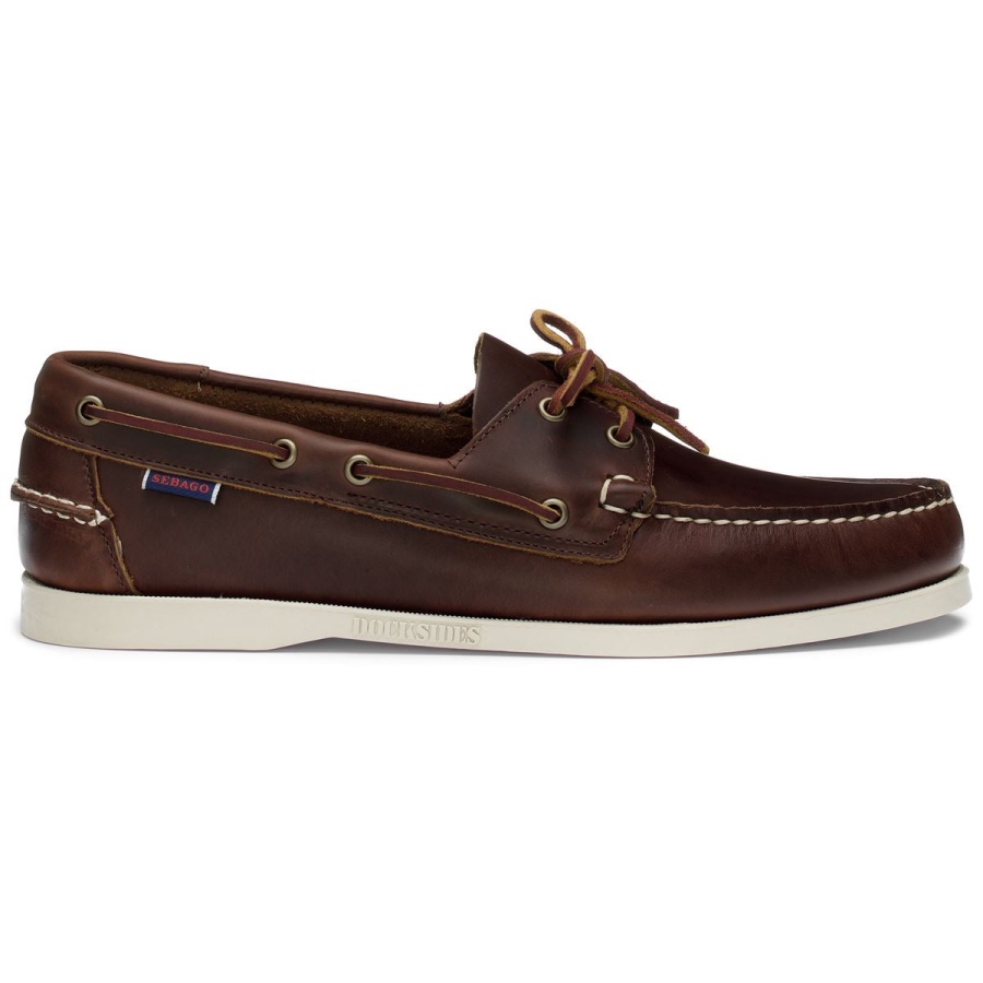 Sebago Nederland Portland Gewaxt Bruin