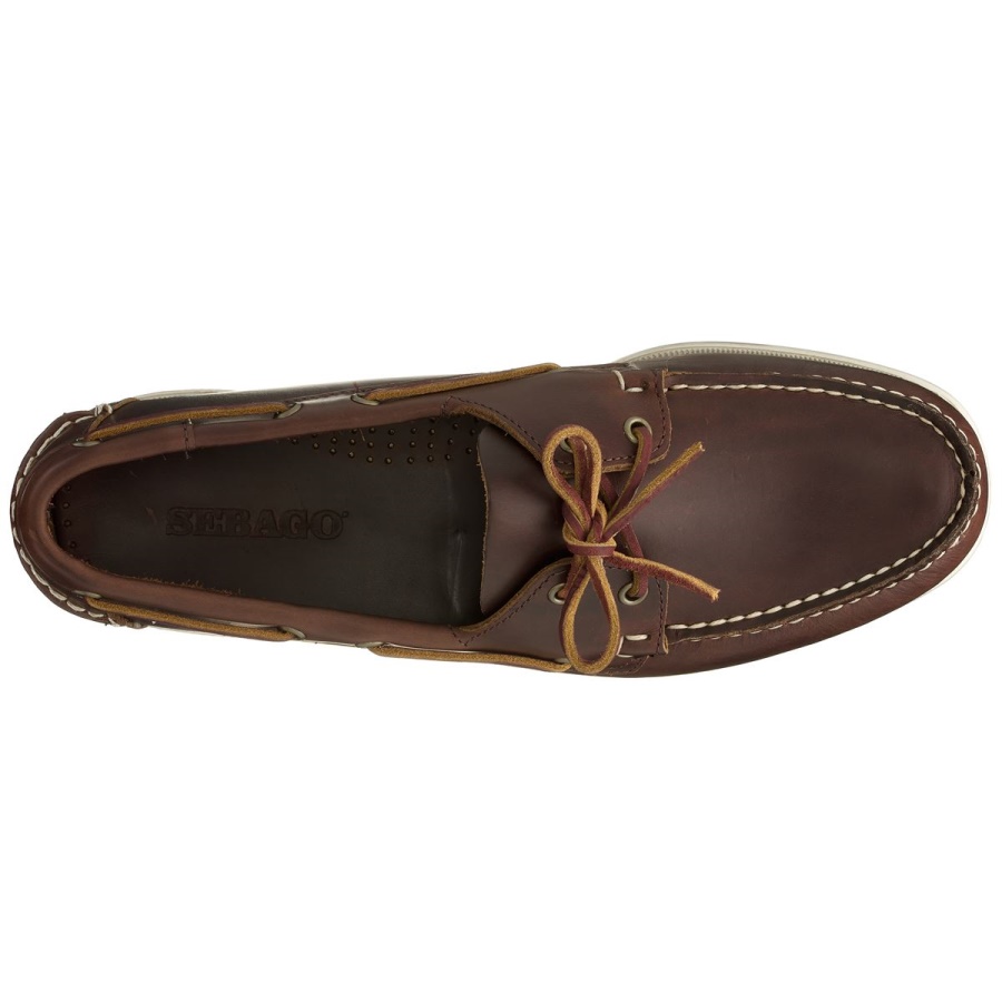 Sebago Nederland Portland Gewaxt Bruin