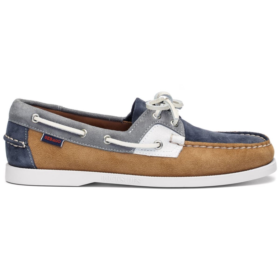 Sebago Nederland Rossisland Jib-cognac & Denim & Leisteen & Wit