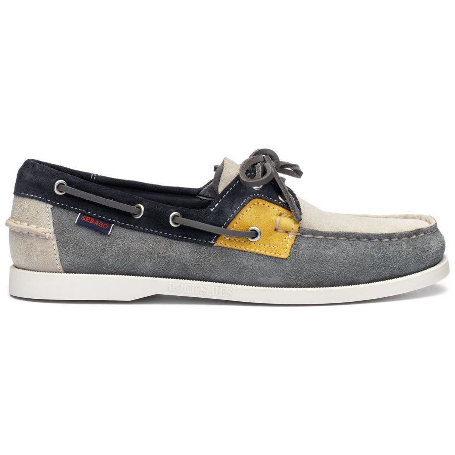 Sebago Nederland Rossisland Jib-grijs & Taupe & Marineblauw & Mosterd