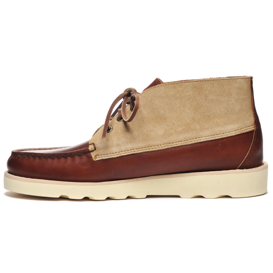 Tatanka Eva Waxy Suede-bruin & Camel Sebago Nederland