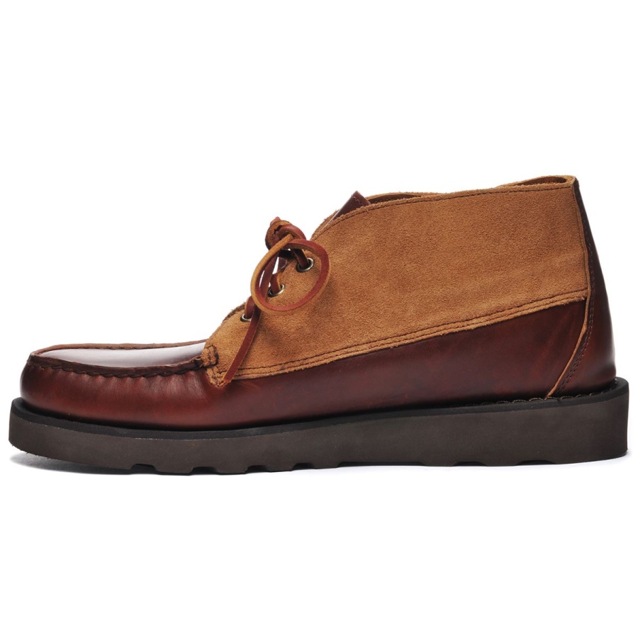 Tatanka Eva Waxy Suede-bruin & Cognac Sebago Nederland